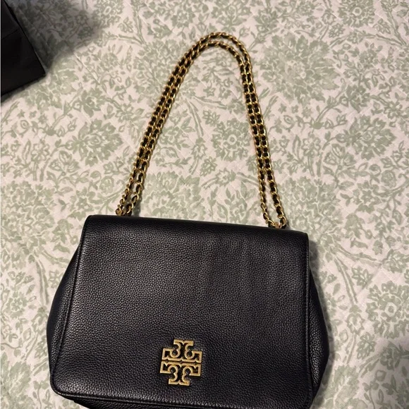 Authentic Tory Burch Britten Large Adjustable Shoulder Bag